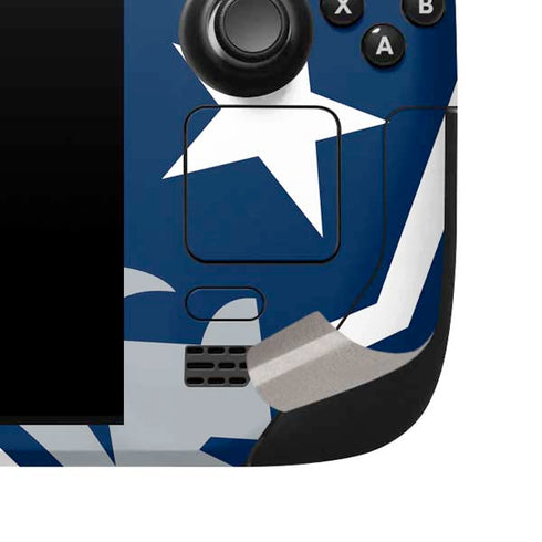 NFL New England Patriots Large Logo Steam Deck Handheld Gaming Computer Skin